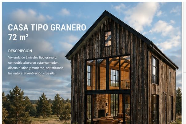 Modelo Granero 72m²