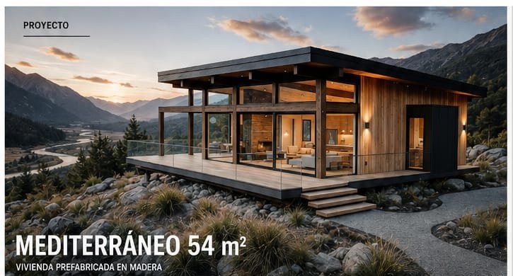 Modelo Mediterráneo 54m²